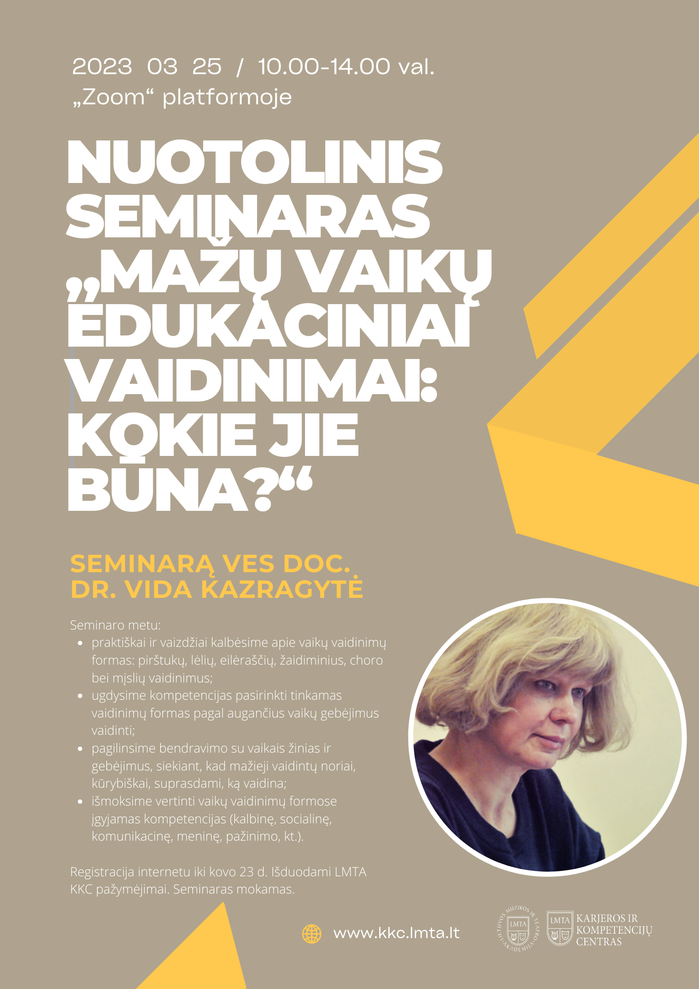Nuotolinis seminaras „Mažų vaikų edukaciniai vaidinimai: kokie jie būna ...